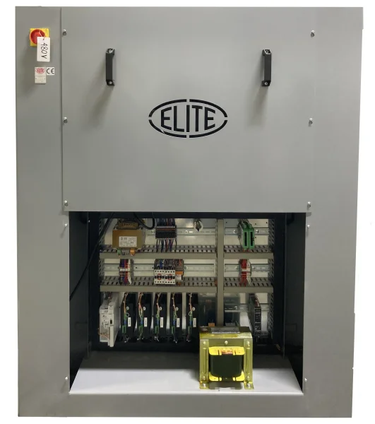 Painel elétrico perfeitamente organizado e acessível