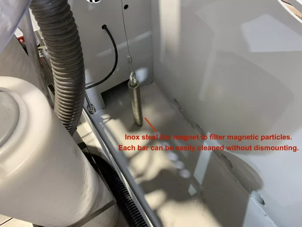 Detalhes do sistema de resfriamento e filtragem ELITE modelo FILTRAmaq PRO