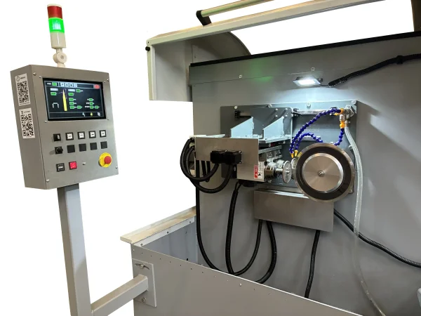 Afiadora automática para lâminas circulares com rebolo duplo ELITE modelo JVC 800