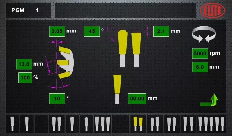 Ecrã táctil que permite uma programação rápida e fácil. Modelo ELITE AVB 750